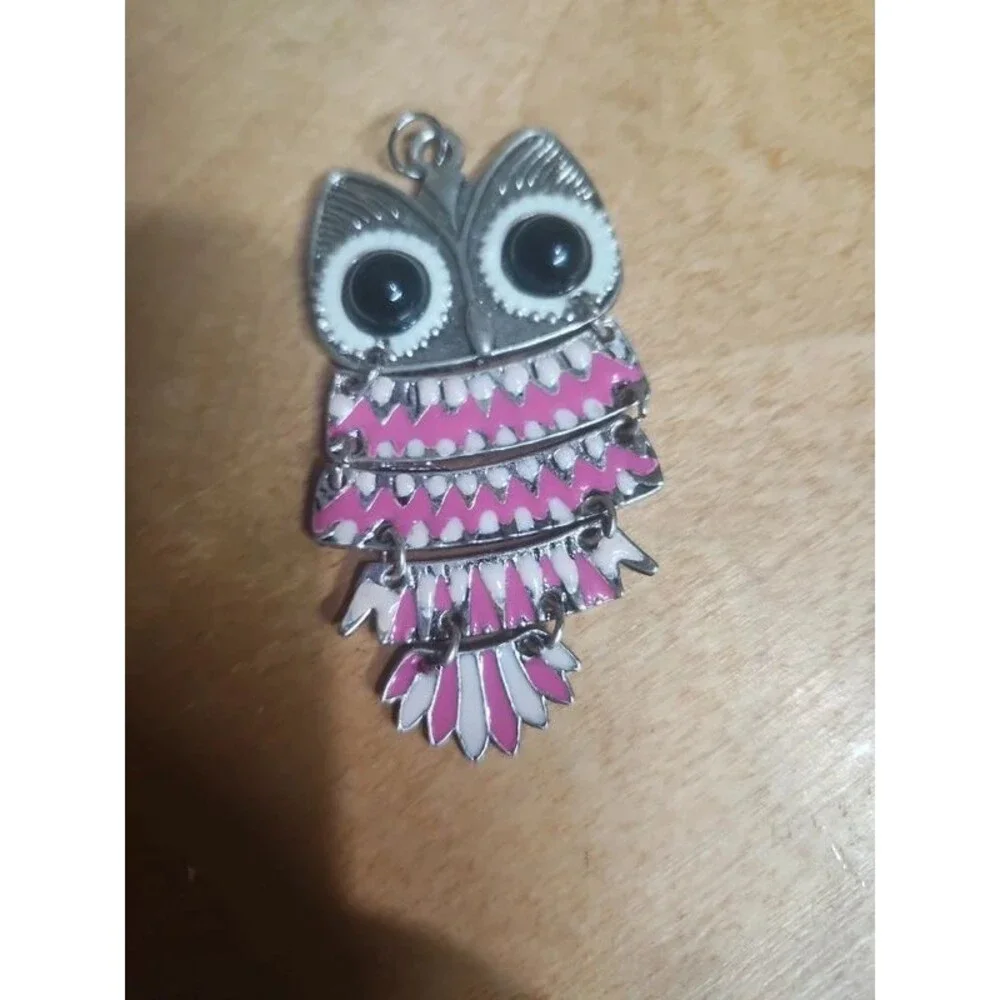 70s vive super cute owl pendant charm